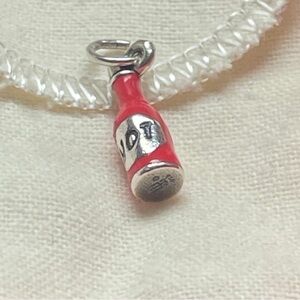 James Avery enamel red hot sauce charm